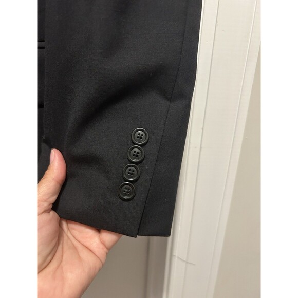 Jos A Bank Blazer Mens 48 Long Sport Coat Black Wool Tailored Fit Double Vented - Picture 6 of 8